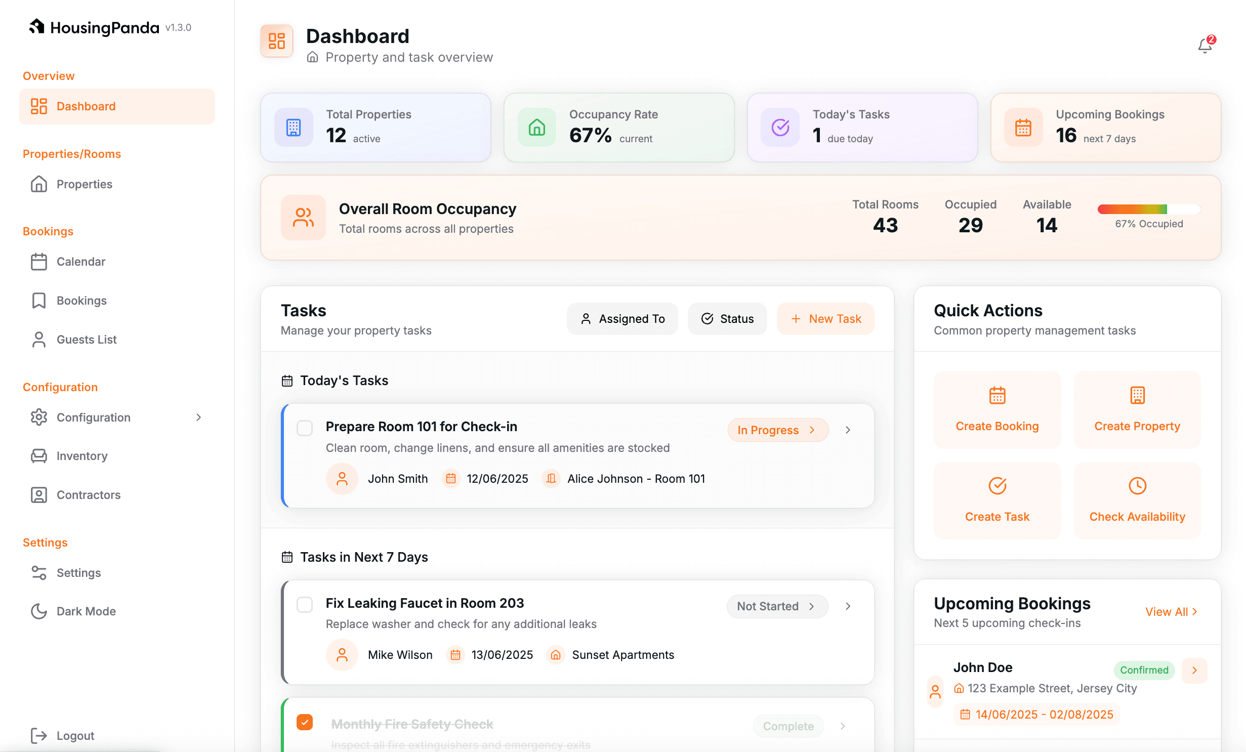 Rent3 Dashboard Preview